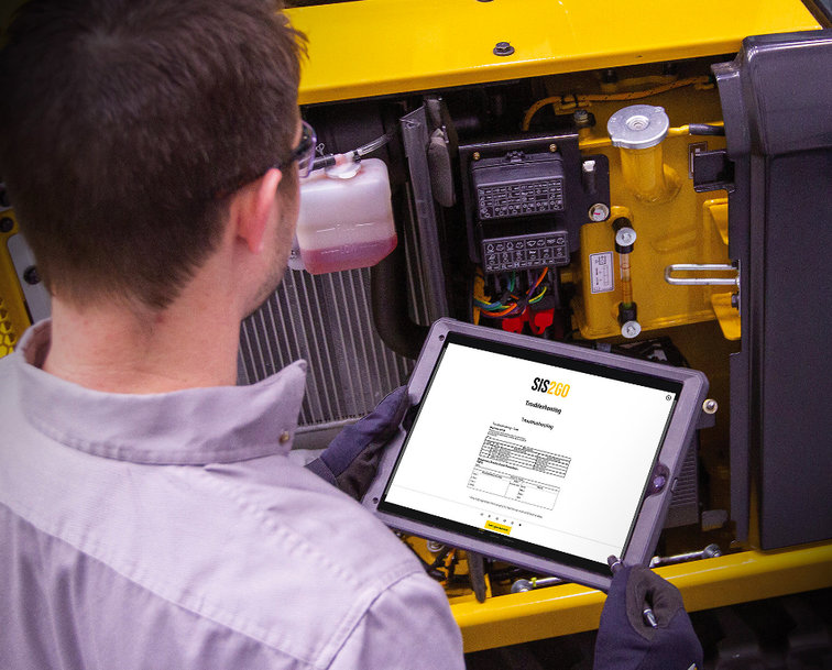 CAT® SIS2GO APP EASILY ACCESSES MAINTENANCE, TROUBLESHOOTING, PARTS AND TOOLING CONTENT 